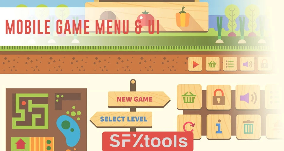 Mobile Game Menu & UI cover artwork