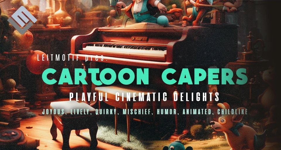 Cartoon Capers: Playful Cinematic Delights cover artwork