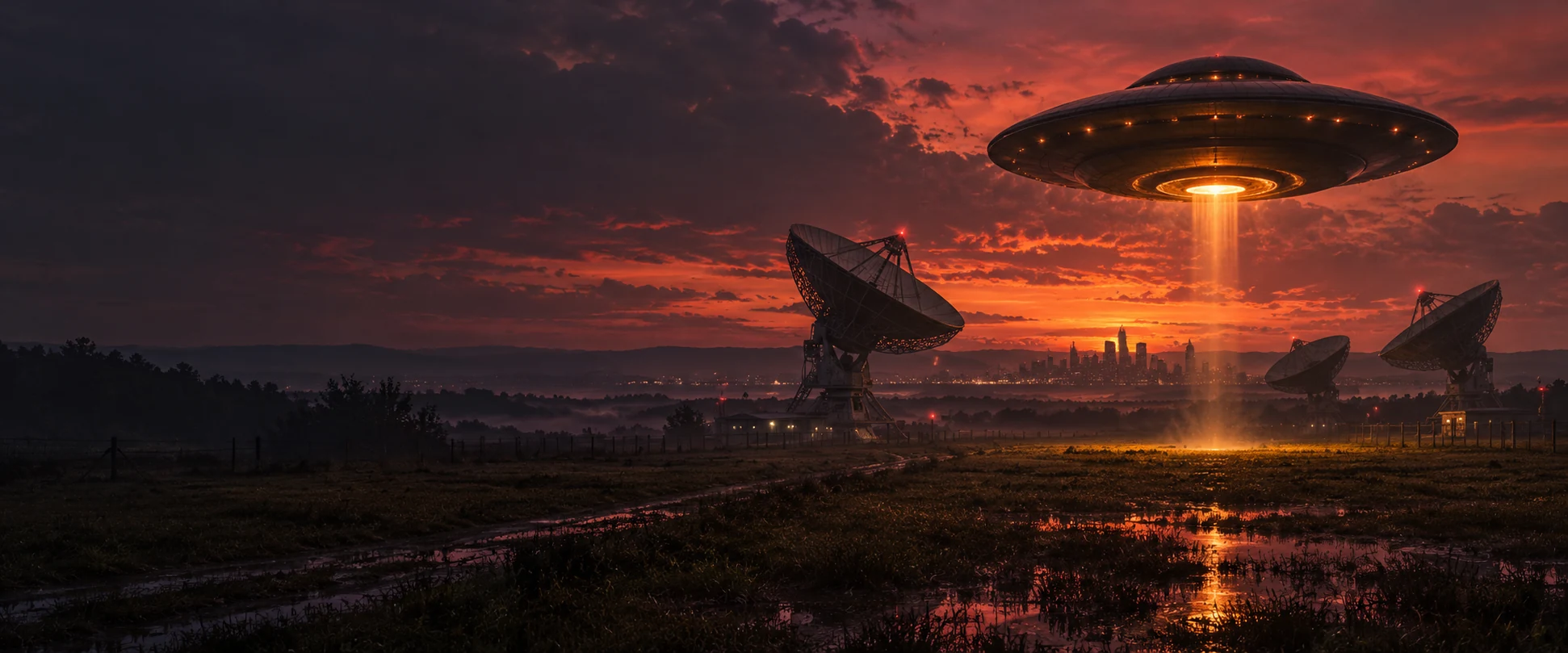 Alien Arrival: Retro Sci-Fi Cinematic artwork