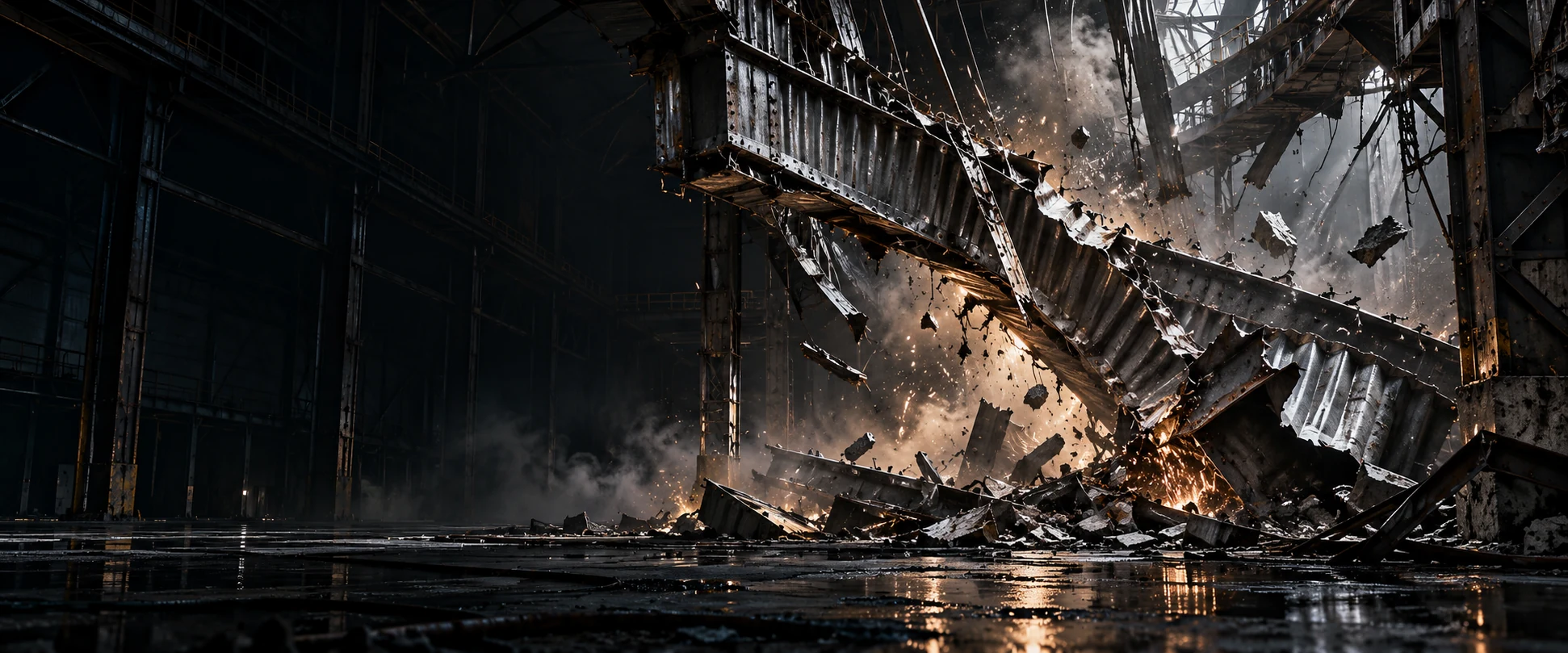 Destruction: Metal artwork
